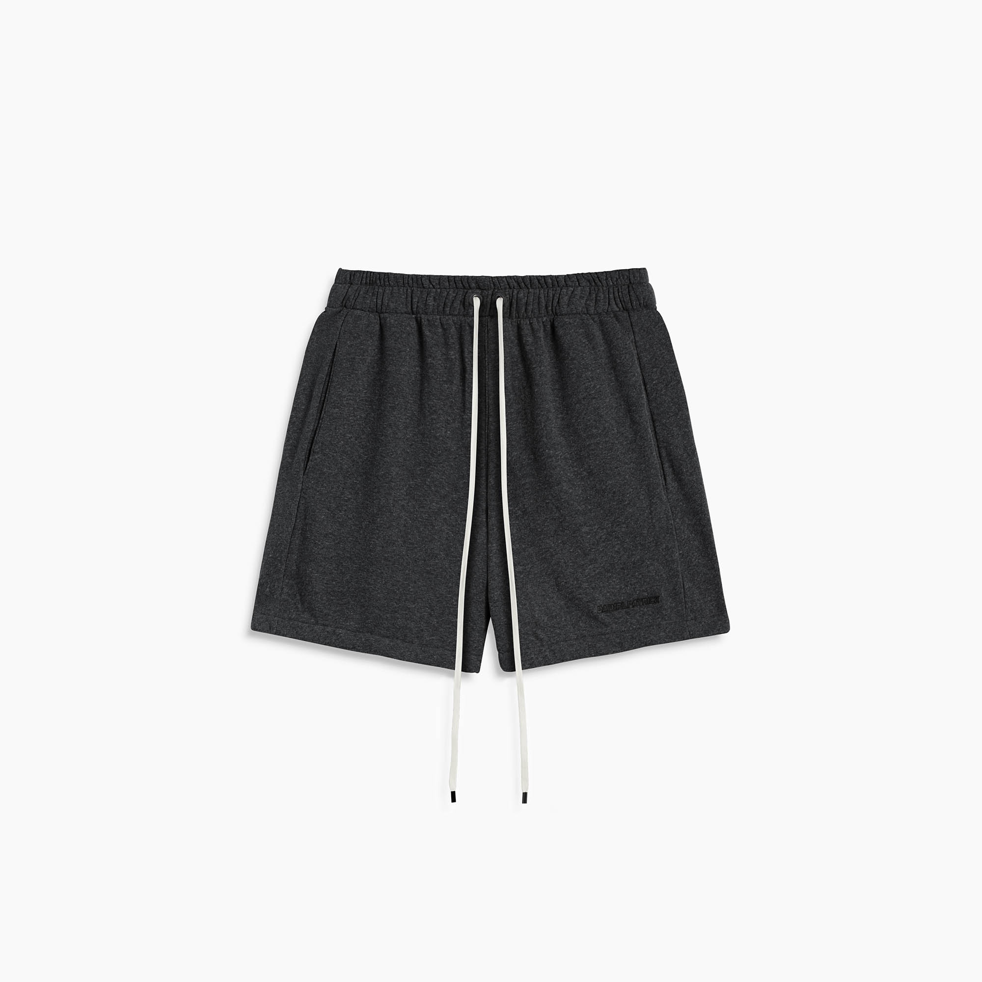 Loop Terry Standard Sweatshort in Black Heather