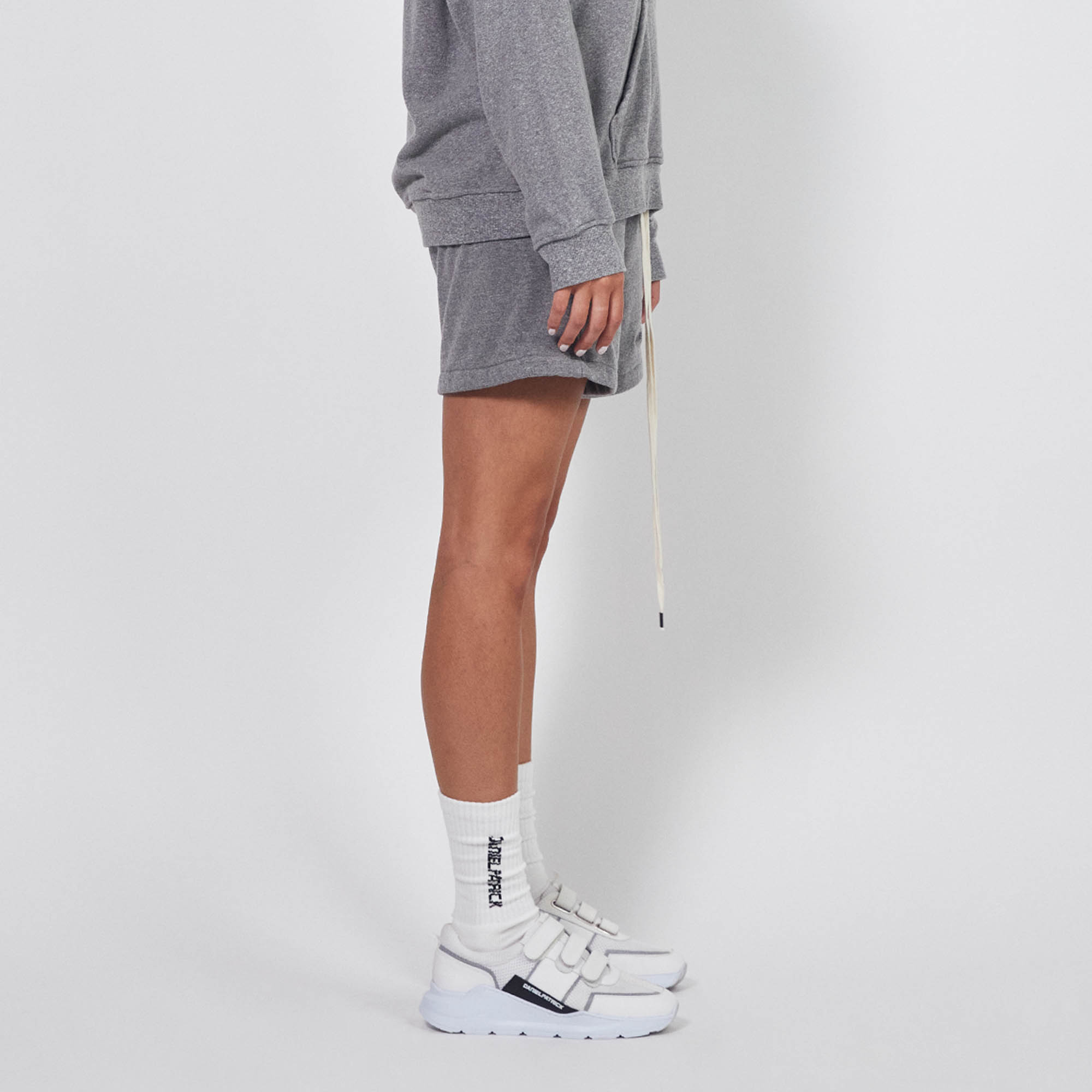 loop terry standard sweatshort / heather grey