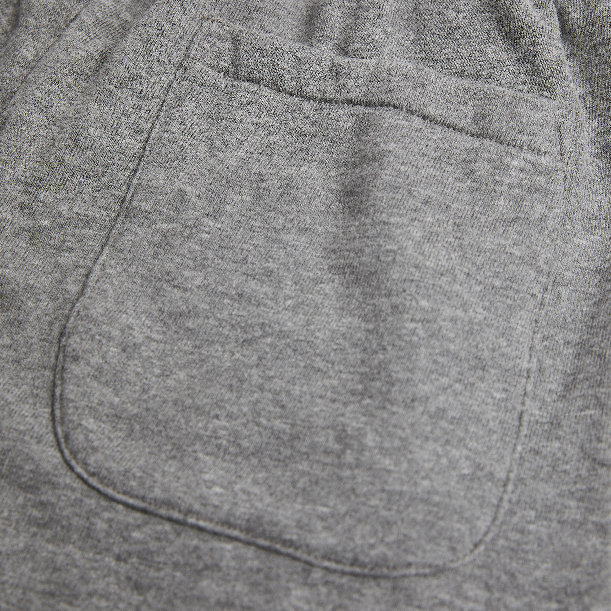 loop terry standard sweatshort / heather grey