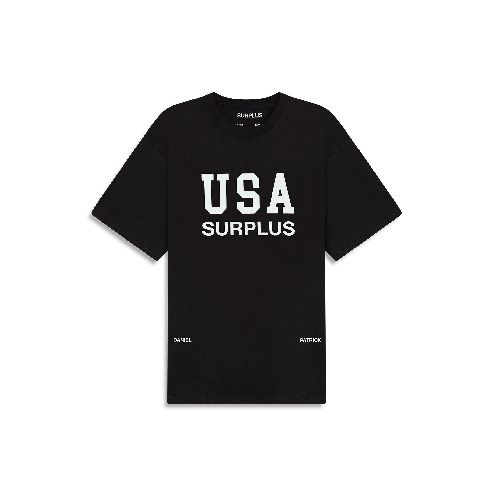 USA surplus tee / black + white