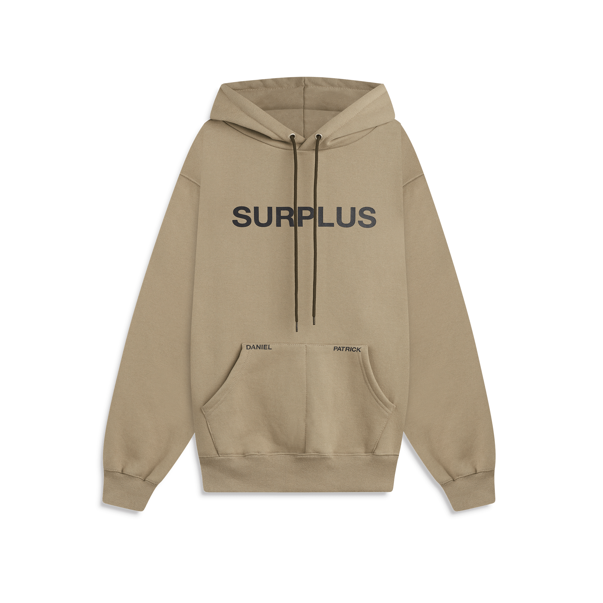 Surplus Logo Hoodie in Washed Olive + Black