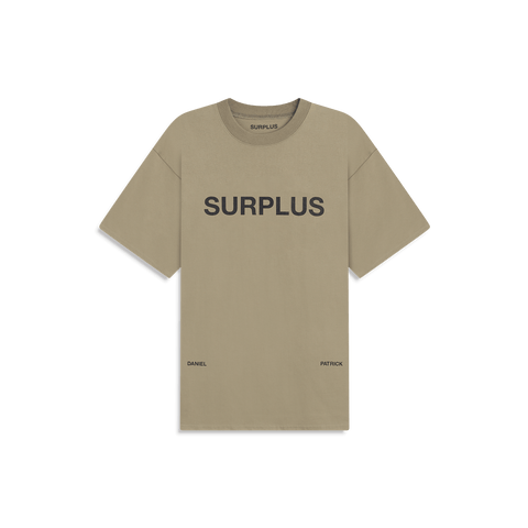 Surplus Logo Tee in Washed Olive/Black