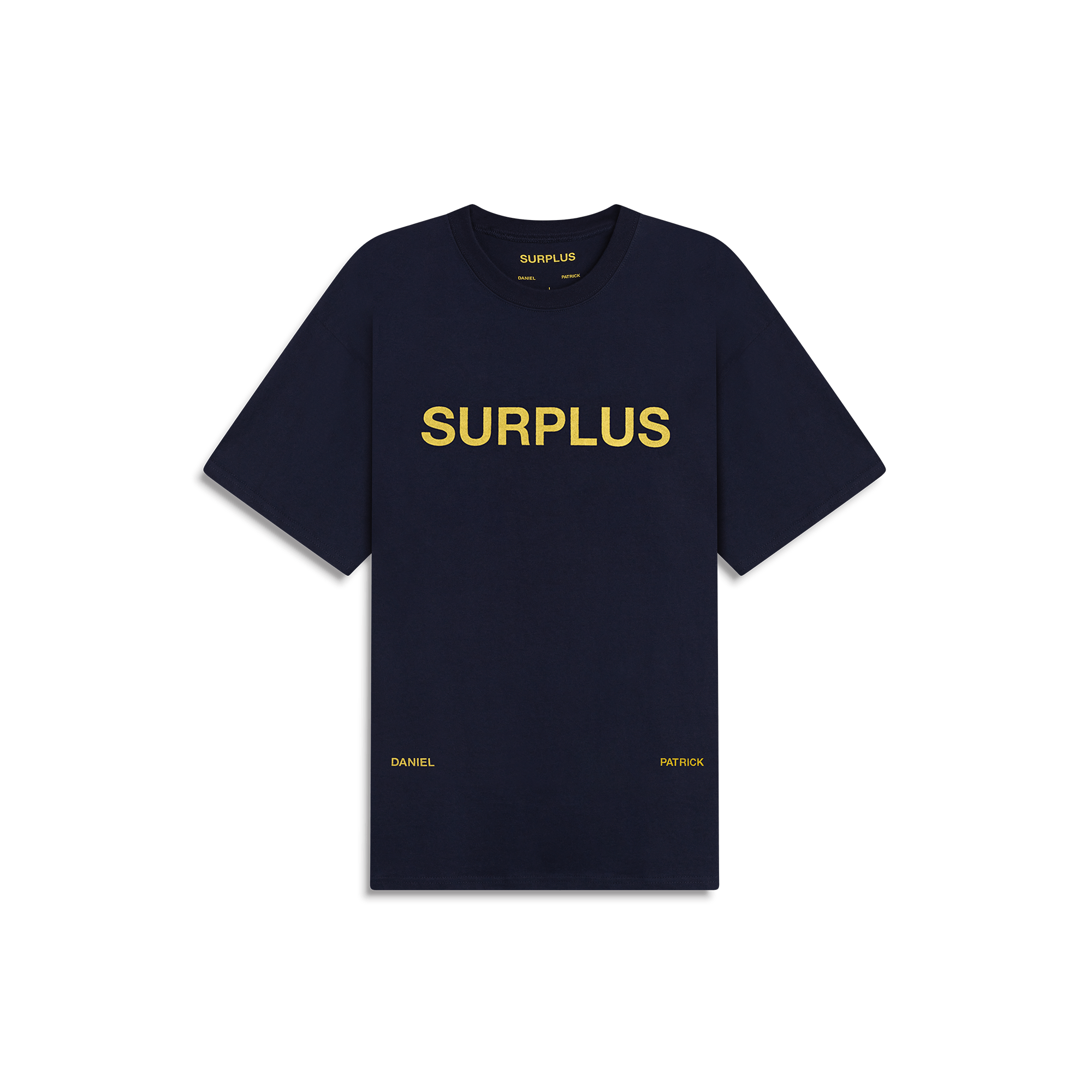 Surplus Logo Tee in Navy/Yellow