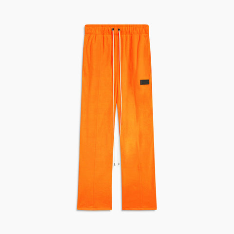 bootcut sweatpants / neon orange polar