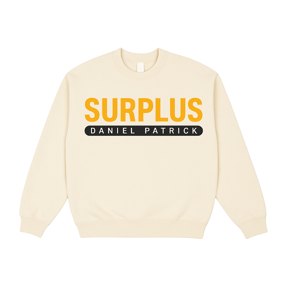 surplus 97 crewneck / cream/yellow