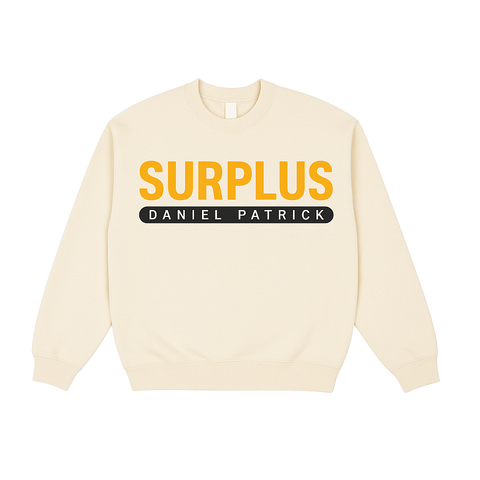 surplus 97 crewneck / cream/yellow