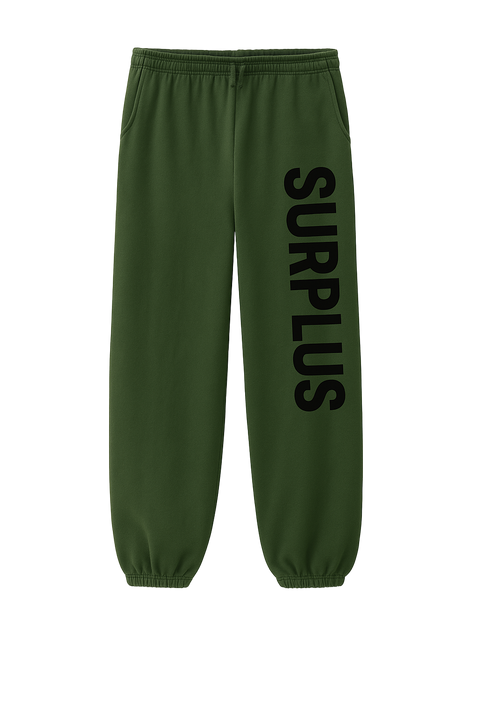 surplus logo sweatpant / green + black