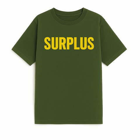 Surplus Logo Tee 2.0 / Ivy Green/Yellow
