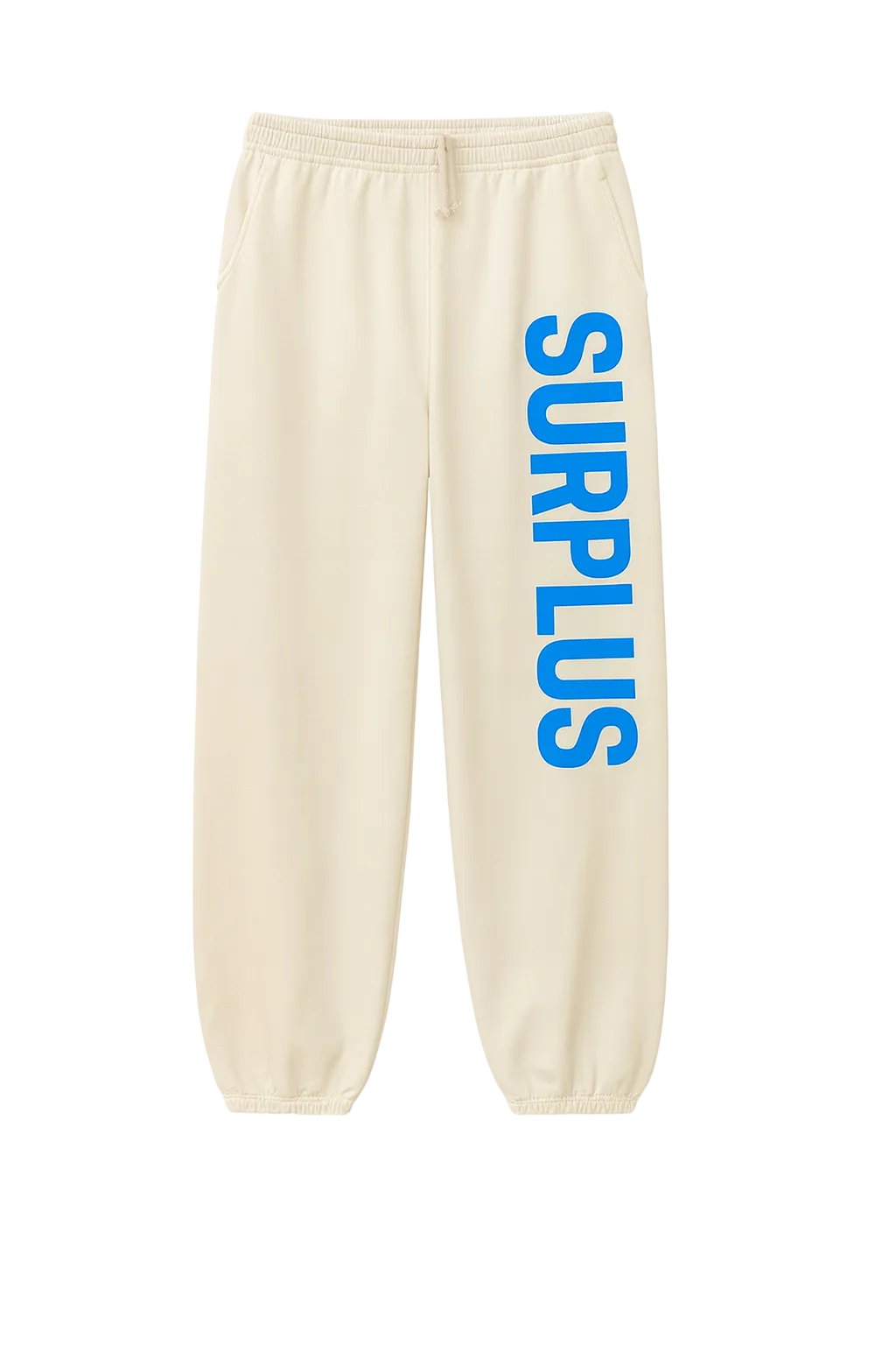 surplus logo sweatpant / cream/cerulean blue