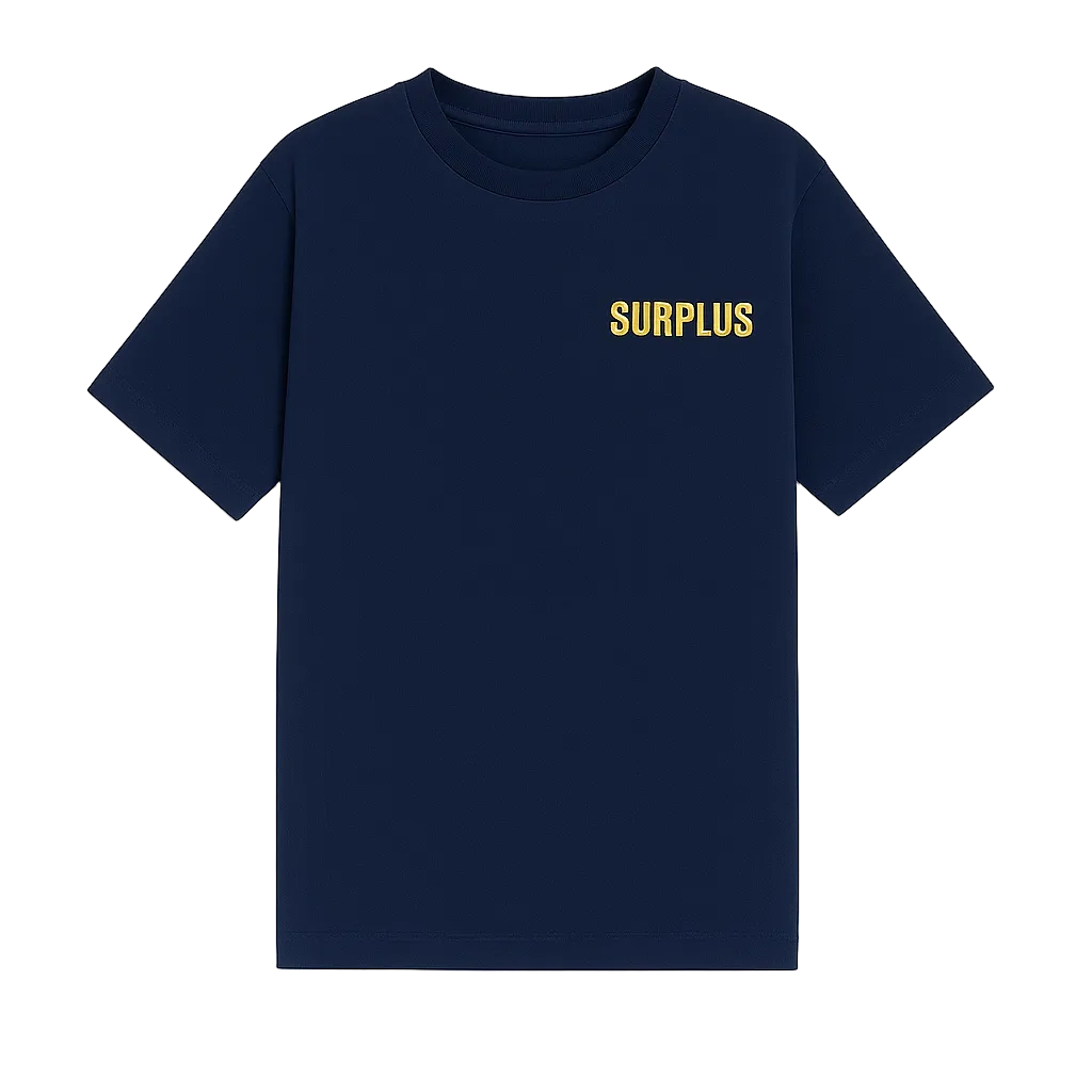 Surplus Military Logo Tee / Navy/Yellow