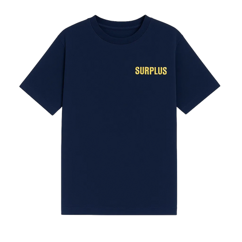 Surplus Military Logo Tee / Navy/Yellow