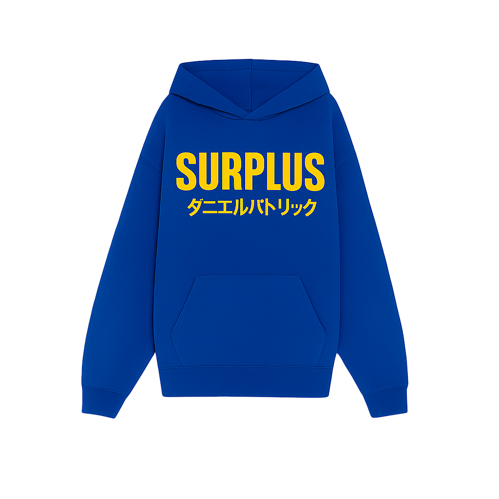 Surplus Japan Hoodie / Royal Blue/Yellow