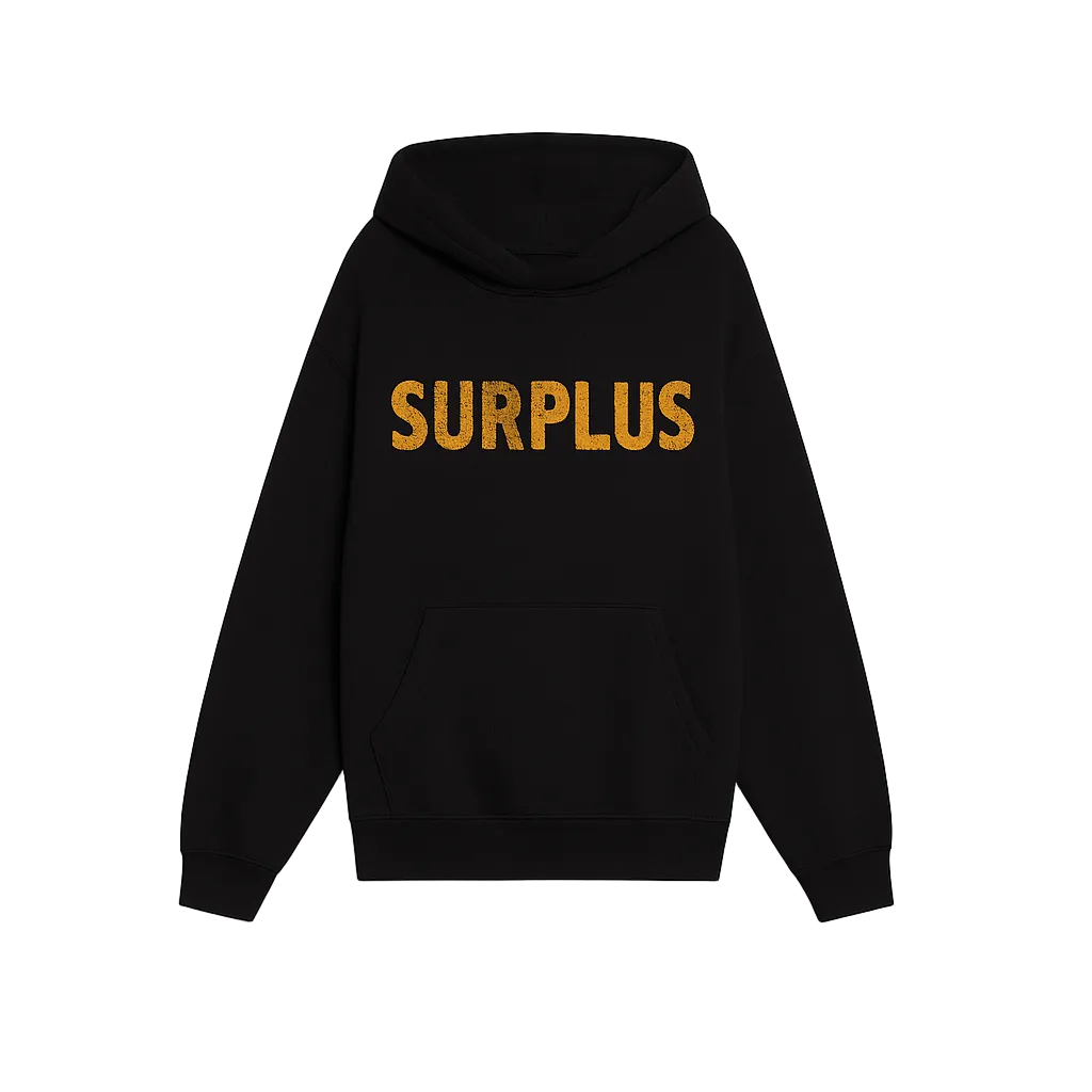 surplus logo hoodie / black/yellow