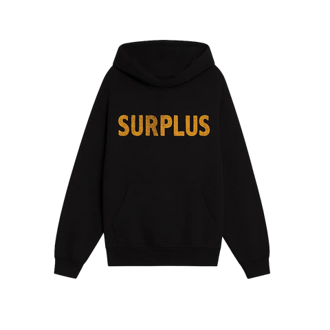 surplus logo hoodie / black/yellow