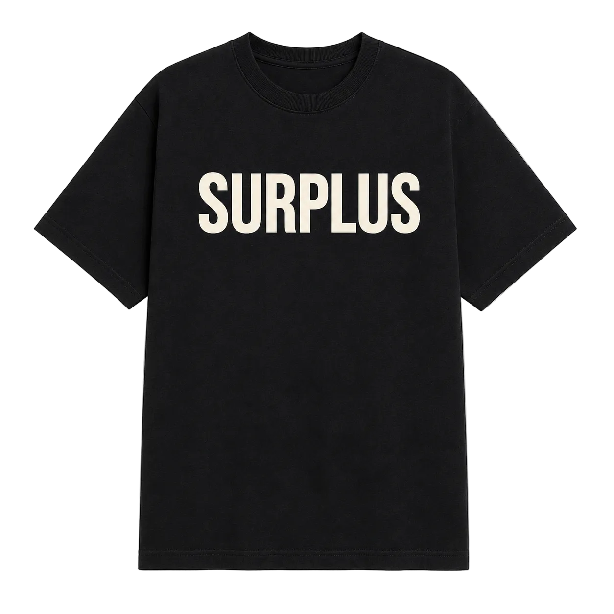 Surplus Logo Tee / Black/Cream