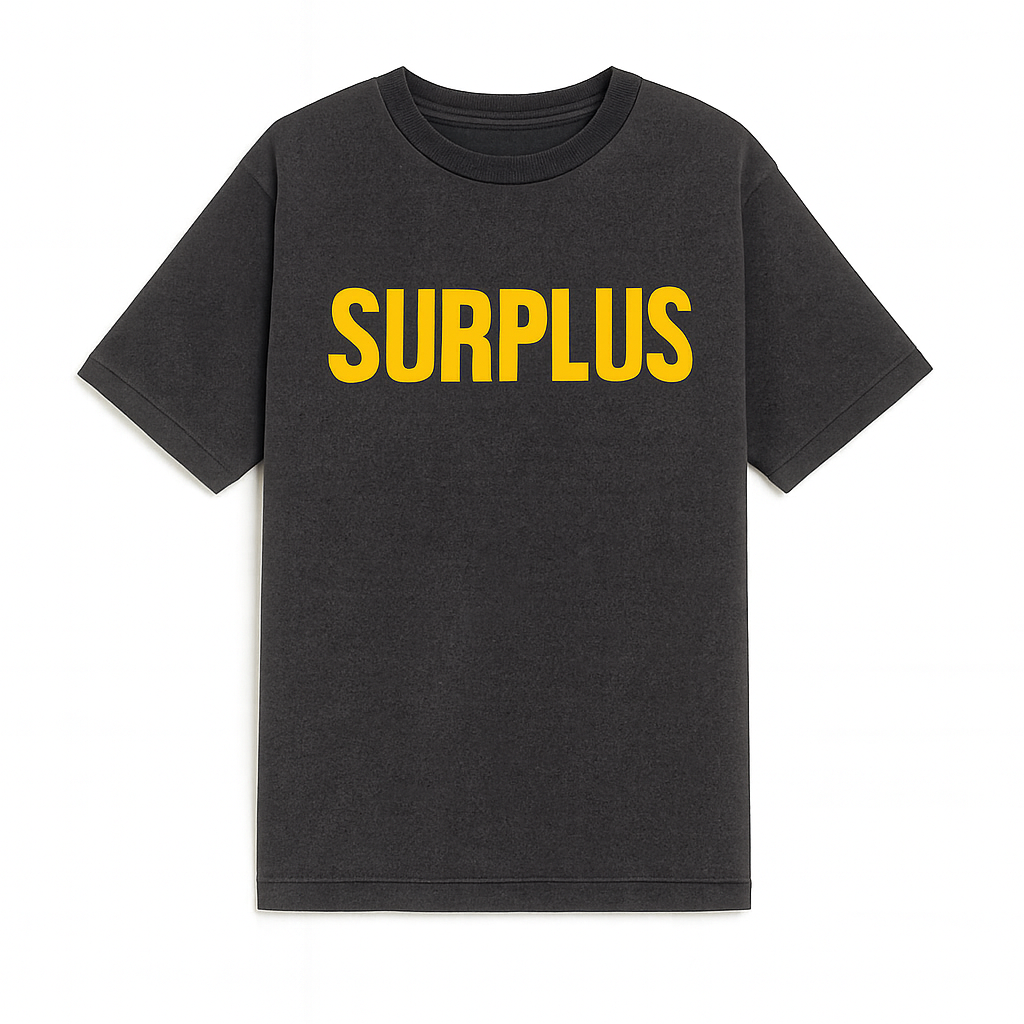 Surplus Logo Tee 2.0 / Vintage Black/Yellow