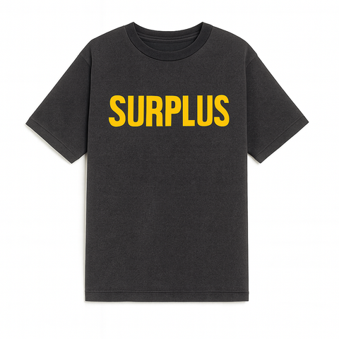Surplus Logo Tee 2.0 / Vintage Black/Yellow