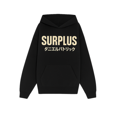 Surplus Japan Hoodie / Black/Cream