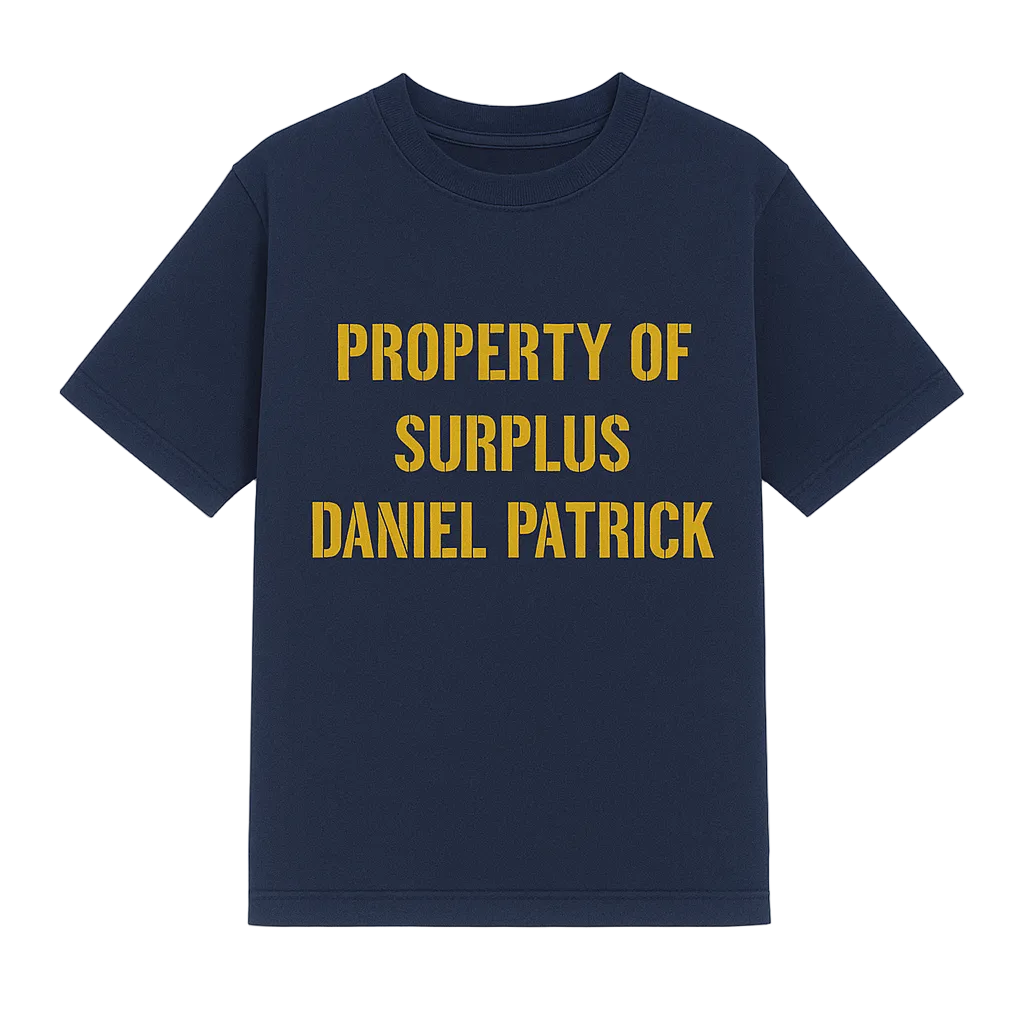 Property of Surplus / Navy/Yellow