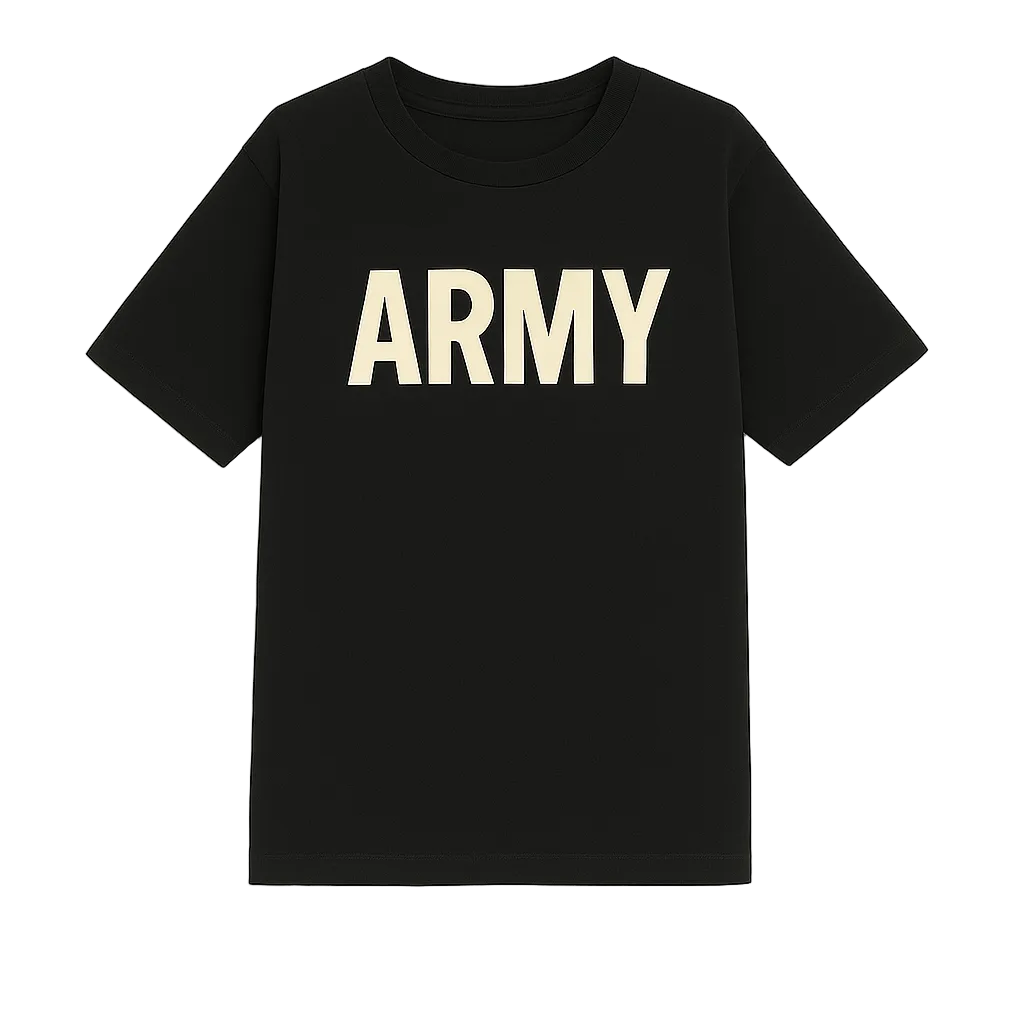 Army Surplus Tee / Black/Cream