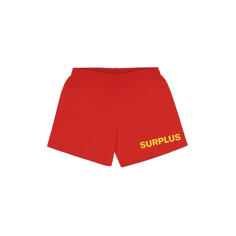 surplus military trunk/ red/gold