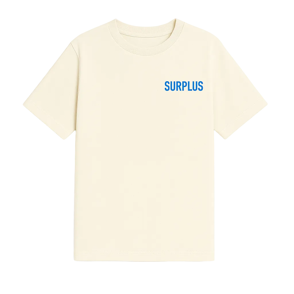 Surplus Military Logo Tee / Cream/Blue