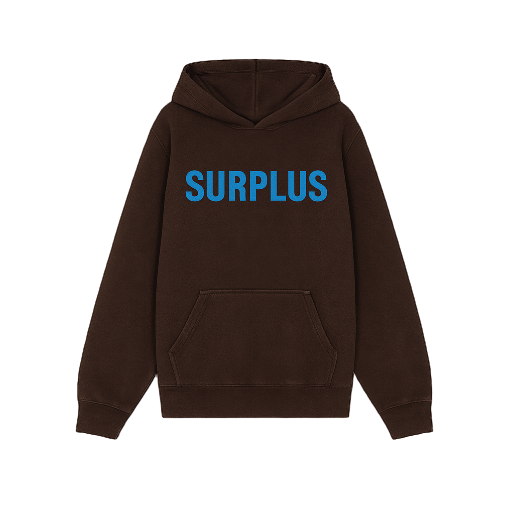 surplus logo hoodie / brown/blue