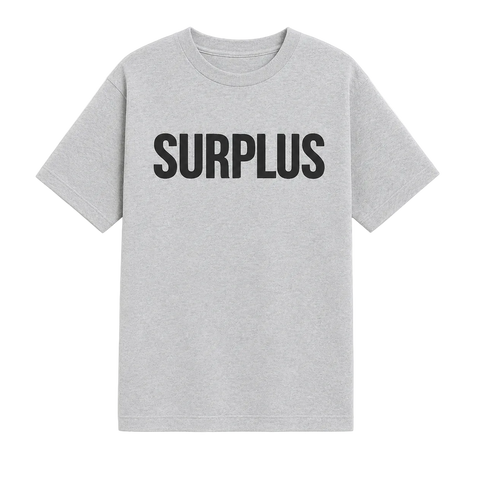 Surplus Logo Tee / Ash/Black