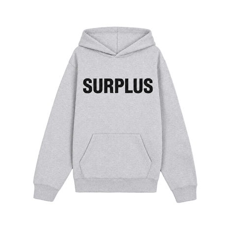 surplus logo hoodie / Ash Heather Grey/Black
