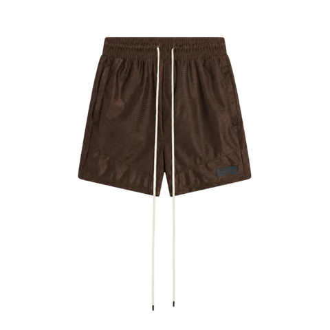 icon mesh gym short / brown