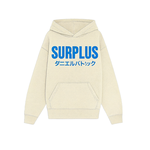 Surplus Japan Hoodie / Cream/Cerulean Blue