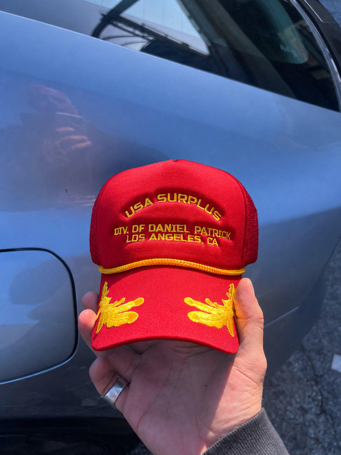 USA Surplus Navy Trucker / Red/Gold