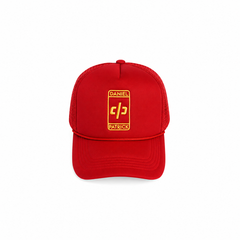 beverly hills trucker cap / red