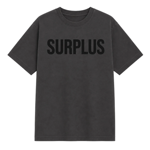 Surplus Logo Tee / Vintage Black/Black