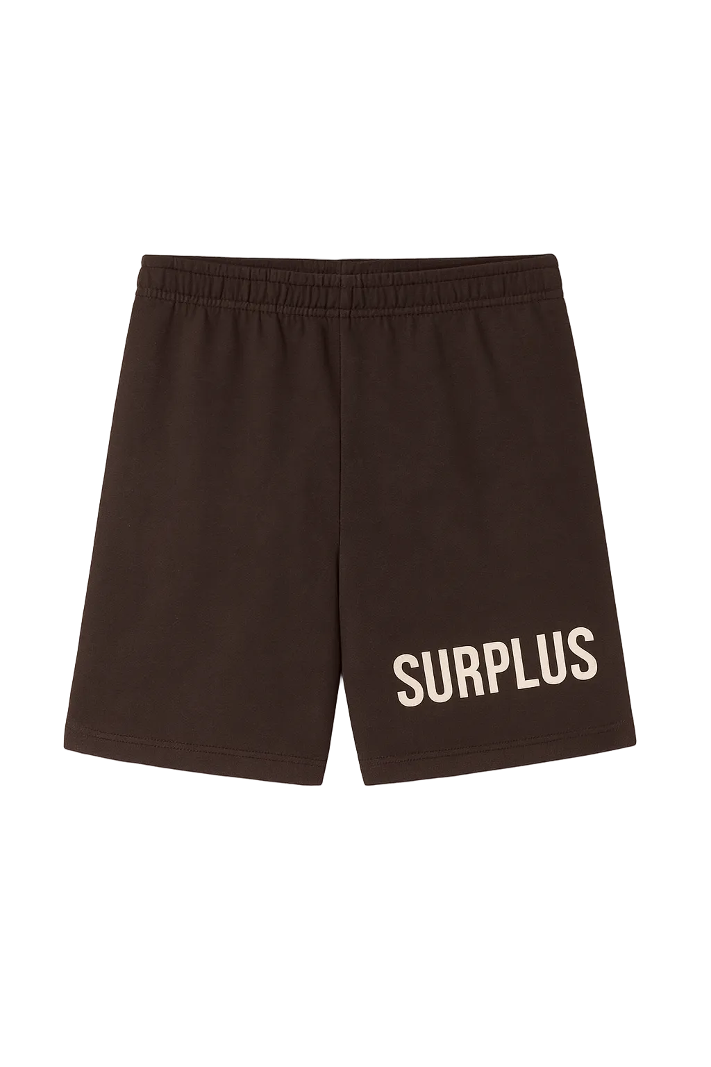 surplus military sweatshort / brown/cream
