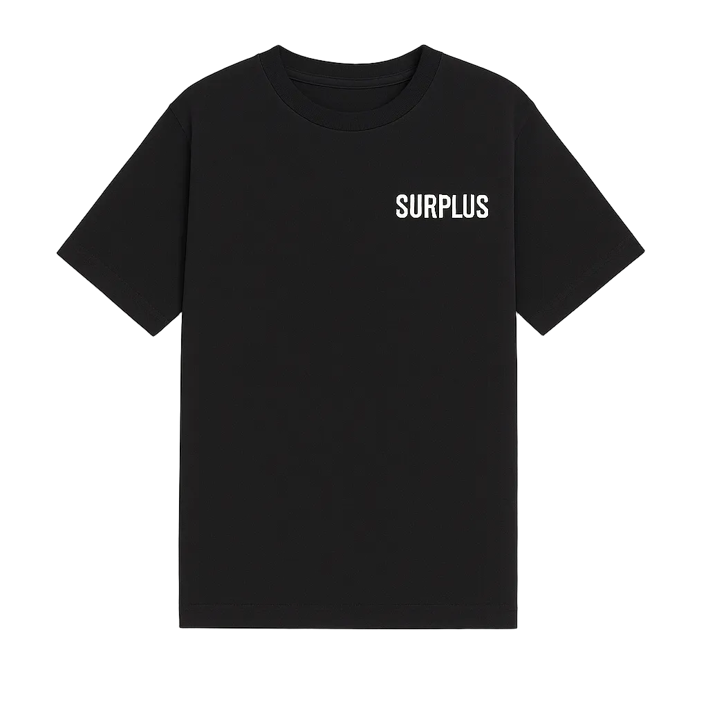 Surplus Military Logo Tee / Black/Cream
