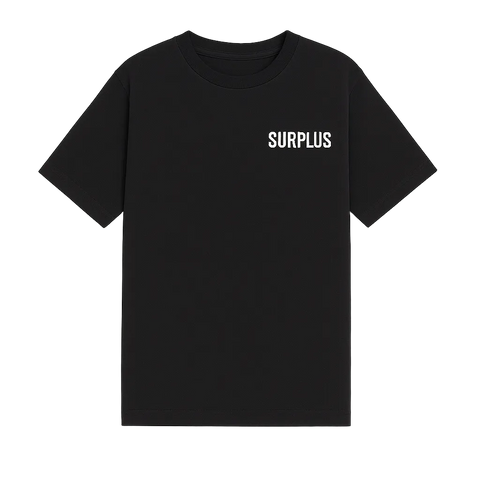 Surplus Military Logo Tee / Black/Cream