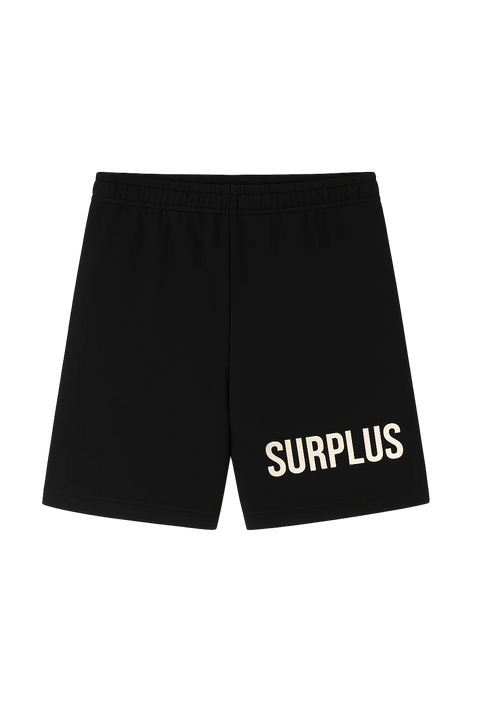 surplus military sweatshort / black/cream