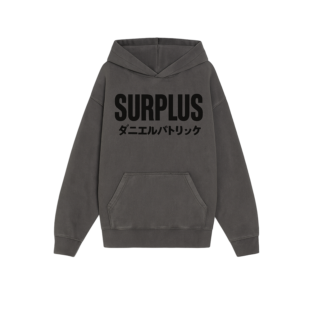 Surplus Japan Hoodie / Vintage Black/Black
