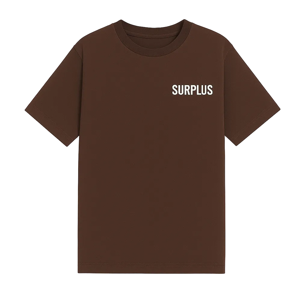 Surplus Military Logo Tee / Brown/Cream