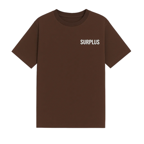Surplus Military Logo Tee / Brown/Cream