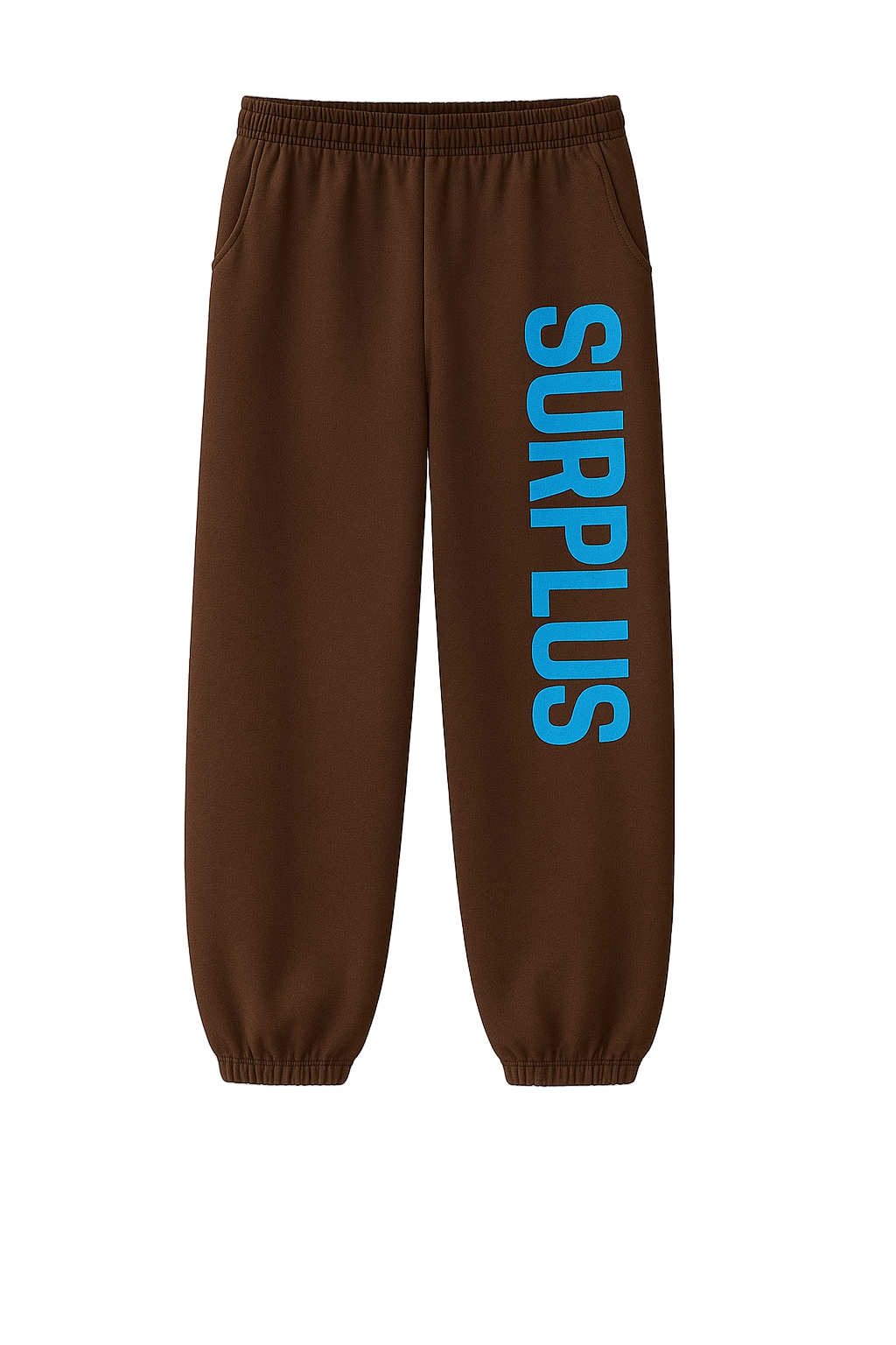 surplus logo sweatpant / brown + blue
