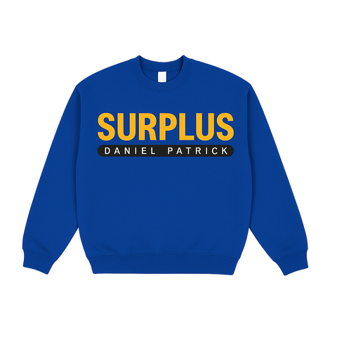 surplus 97 crewneck / royal blue/yellow
