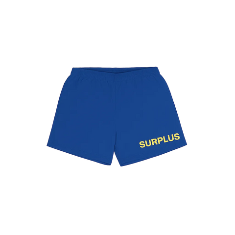 surplus military trunk/ royal blue/gold