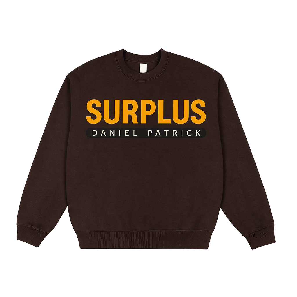 surplus 97 crewneck / brown/yellow