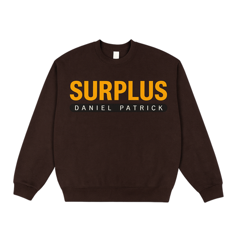 surplus 97 crewneck / brown/yellow