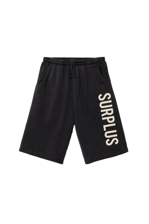 surplus wide leg short / washed black/cream
