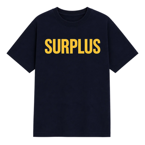 Surplus Logo Tee / Navy/Yellow