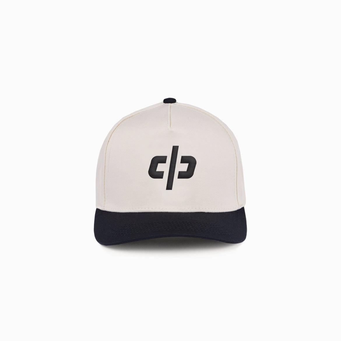 DP icon 5 panel cap / cream/black