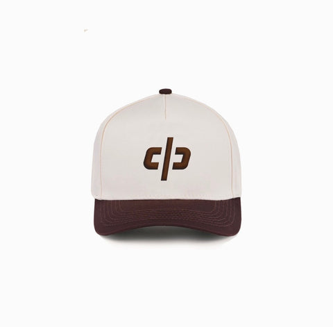 DP icon 5 panel cap / cream/brown